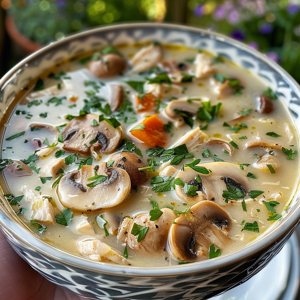 Chicken mushroom soup