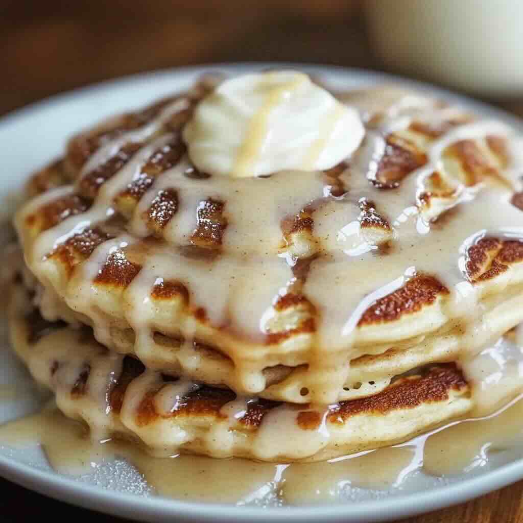 Cinnamon Roll Pancakes