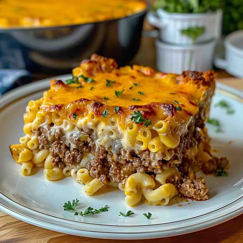 Mac and Cheese Meatloaf Casserole recipe