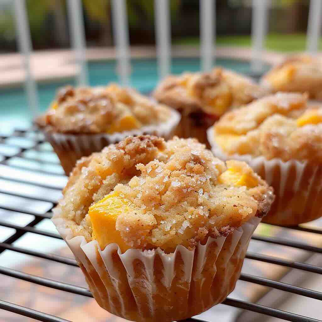 Peach Cobbler Muffins recipe