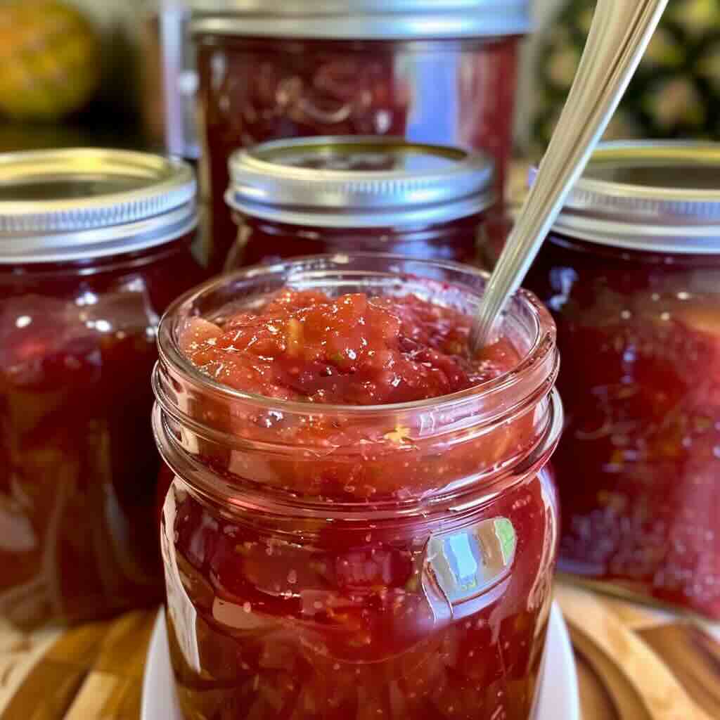 Rhubarb Pineapple Jam recipe