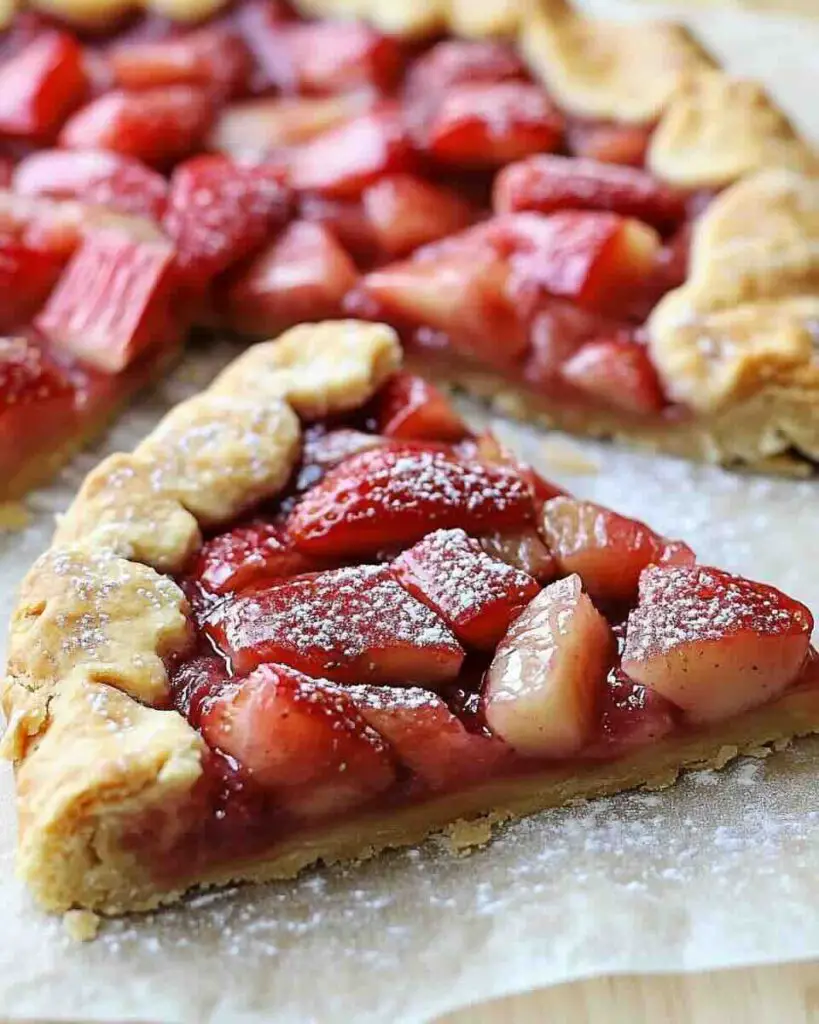 Strawberry Rhubarb Galette